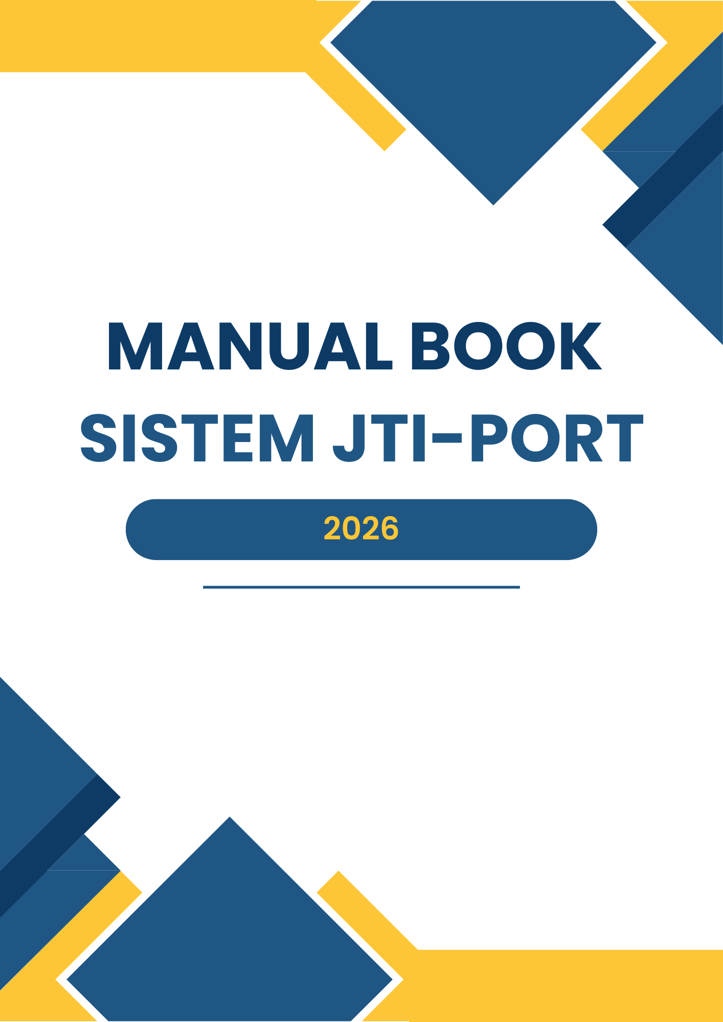 User manual book I wrote for JTI PORT